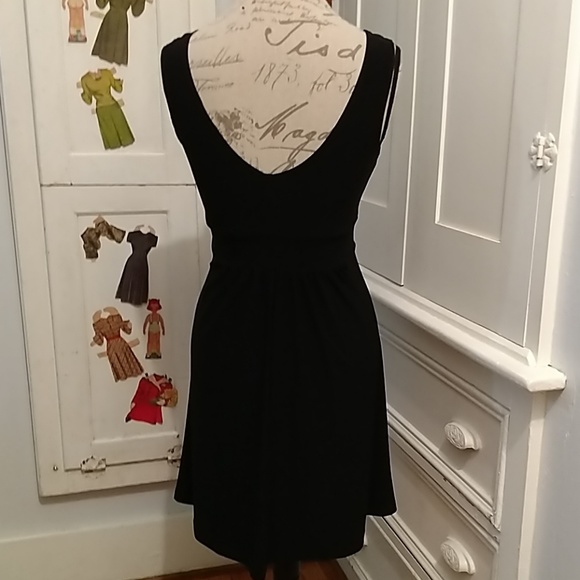 Soprano black dress with frog fastener Sz S - Picture 6 of 8